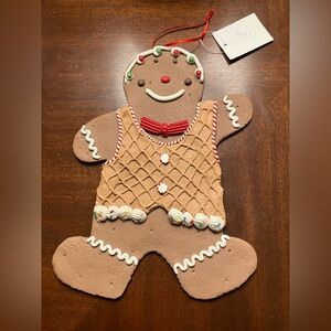 Gingerbread man decoration NWT